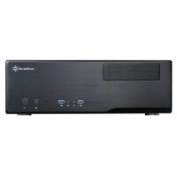SilverStone Grandia GD05, HTPC, PC, Schwarz, DTX, micro ATX, Mini-ITX, Aluminium, Kunststoff, SECC, Heimbüro