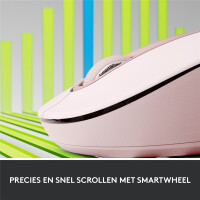Logitech Signature M650 L, rechts, Optisch, RF Wireless + Bluetooth, 4000 DPI, Pink