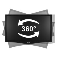 Arctic W1A - Monitor-Wandhalterung, 20 kg, 33 cm (13"), 109,2 cm (43"), 75 x 75 mm, 100 x 100 mm, Schwarz