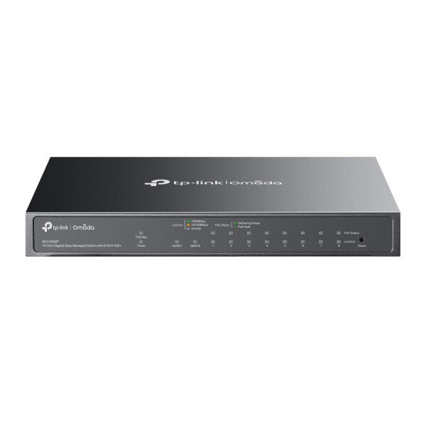 TP-LINK Omada ES210GMP, Managed, Gigabit Ethernet (10/100/1000), Power over Ethernet (PoE), Wandmontage
