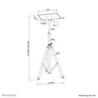 Neomounts NS-FS200BLACK Bodenständer 10-32", 15 kg, 25,4 cm (10"), 81,3 cm (32"), 75 x 75 mm, 100 x 100 mm, 1080 - 1780 mm