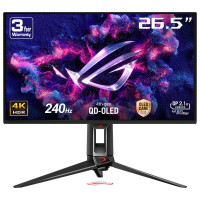 ASUS ROG Swift OLED PG27UCDM, 67,3 cm (26.5"), 3840 x 2160 Pixel, 4K Ultra HD, QD-OLED, 0,03 ms, Schwarz