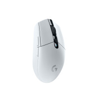Logitech G G305, rechts, Optisch, RF Wireless + Bluetooth, 12000 DPI, 400 fps, Weiß