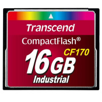 Transcend CF170, 16 GB, Kompaktflash, MLC, 90 MB/s, 60...