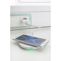 Intenso WA1, Indoor, AC, USB, Kabelloses Aufladen, 1,5 m, Weiß