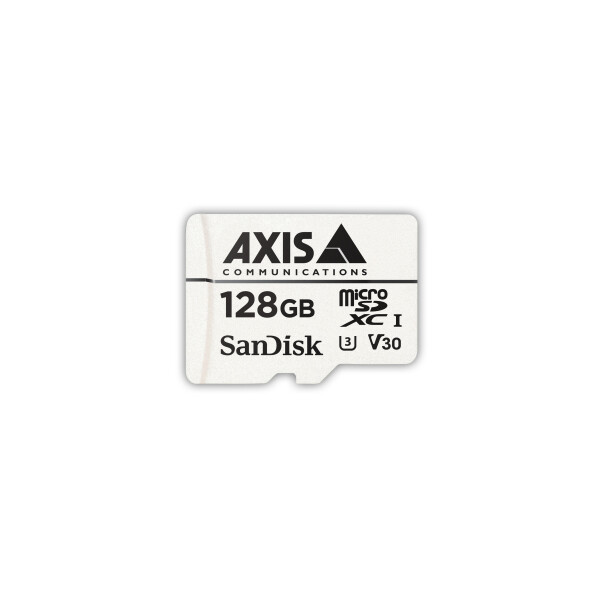 Axis 01491-001, 128 GB, MicroSDXC, Klasse 10, 80 MB/s, 80 MB/s, Class 1 (U1)