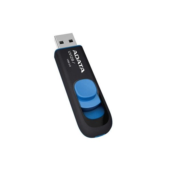 ADATA DashDrive UV128 32GB, 32 GB, USB Typ-A, 3.2 Gen 1 (3.1 Gen 1), Dia, 10 g, Schwarz, Blau