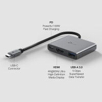 TP-LINK UH3020C, USB Typ-C, HDMI, USB 3.2 Gen 1 (3.1 Gen 1) Type-A, USB Typ-C, 5000 Mbit/s, 60 Hz, 2160p, 4096 x 2160 Pixel