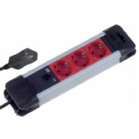 Bachmann 2m 3x Schuko H05VV-F 3G 1.0mm², 2 m,...