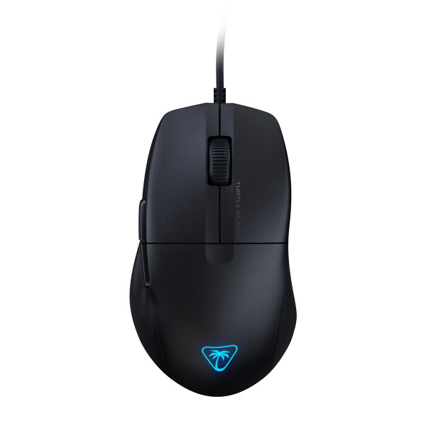 Turtle Beach Pure SEL – Ultraleichte, ergonomische RGB-Gaming-Maus, optischer 8K DPI-Sensor, mechanische Schalter, Vorspannsystem, reine PTFE-Gleitelemente, RGB-Beleuchtung Schwarz, rechts, Optisch, USB Typ-A, 8000 DPI, Schwarz