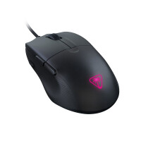 Turtle Beach Pure SEL – Ultraleichte, ergonomische RGB-Gaming-Maus, optischer 8K DPI-Sensor, mechanische Schalter, Vorspannsystem, reine PTFE-Gleitelemente, RGB-Beleuchtung Schwarz, rechts, Optisch, USB Typ-A, 8000 DPI, Schwarz