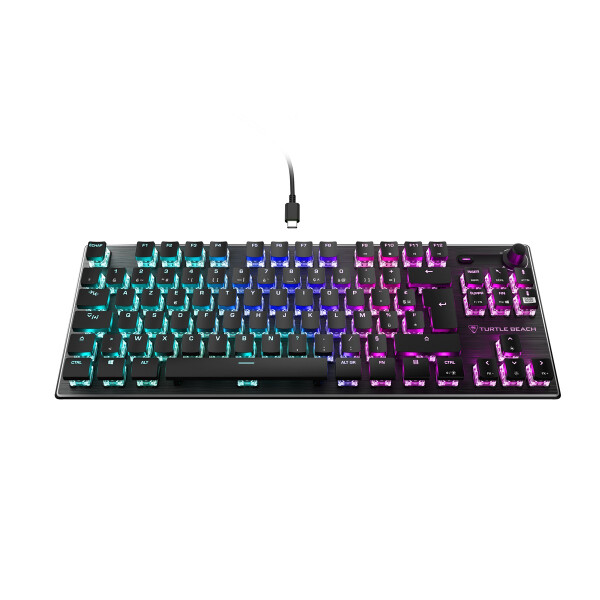 Turtle Beach Vulcan TKL, Kabelgebunden, USB, Mechanischer Switch, QWERTZ, RGB-LED, Schwarz