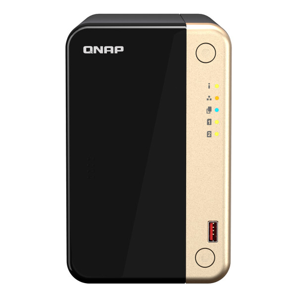 QNAP TS-264, NAS, Tower, Intel® Celeron®, N5095, 8 GB, 8 TB