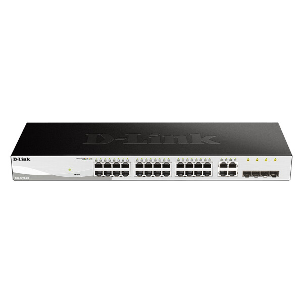 D-Link DGS-1210-28, Managed, L2/L2+, Vollduplex, Rack-Einbau, 1U