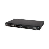 HPE FlexNetwork 5140 24G PoE+ 4SFP+ EI, Managed, L3, Gigabit Ethernet (10/100/1000), Power over Ethernet (PoE), Rack-Einbau, 1U
