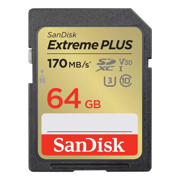 SanDisk SDSDXW2-064G-GNCIN, 64 GB, SDXC, Klasse 10, 170 MB/s, 60 MB/s, Class 3 (U3)