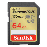 SanDisk SDSDXW2-064G-GNCIN, 64 GB, SDXC, Klasse 10, 170...