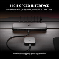 Corsair EX400U, 2 TB, USB Typ-C, 4000 MB/s, Schwarz