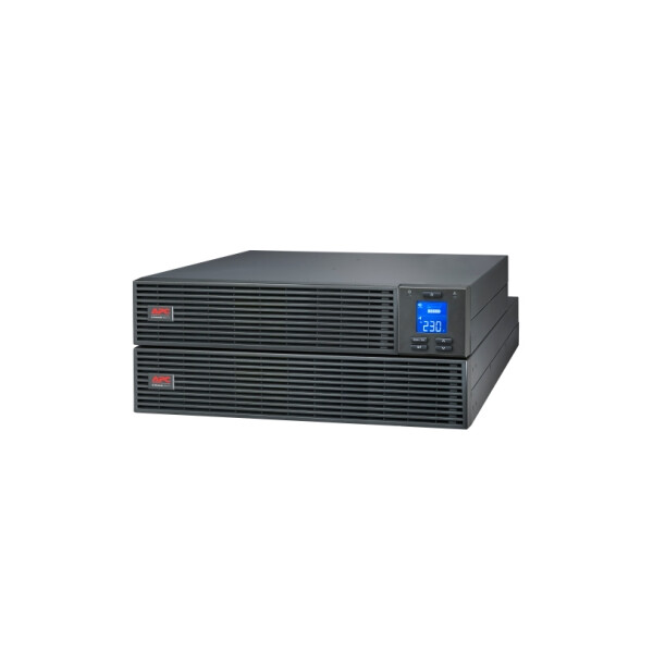 APC Easy UPS On-Line, 3kVA/2,7kW, Rackmontage 4HE, 230V, 6x IEC C13 Ausgänge, Intelligenter Kartensteckplatz, LCD, verlängerte Laufzeit, mit Rackkit, 3 kVA, 2700 W, Sine, 105 V, 300 V, 40 - 70 Hz