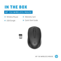 HP 150 Wireless-Maus, Beidhändig, Optisch, RF...