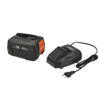 Gardena Starter-Kit P4A PBA 18V/72 4.0 Ah+ AL 1830 CV - Akku - 4.000 mAh, Batterie- & Ladegerät-Set, Lithium-Ion (Li-Ion), 4 Ah, 18 V, Gardena, Schwarz, Orange
