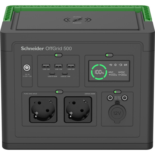 APC PPS500-GR, Lithium-Ion (Li-Ion), AC, Gleichstrom, 517 Wh, Power Delivery, Quick Charge 1.0, Reiner Sinus, 200 W