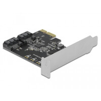 Delock 90431, PCIe, SATA, China, JMicron JMB582, 6...