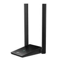 TP-LINK AX1800 Drahtloser USB-Adapter mit zwei Antennen und hoher Verstärkung, Kabellos, USB, WLAN, 1800 Mbit/s, Schwarz