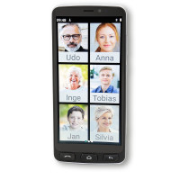 Olympia Neo schwarz, 14 cm (5.5"), 2 GB, 16 GB, 8 MP, Android 10, Schwarz, Silber