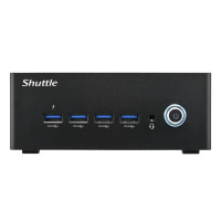 Shuttle Nano PC NA10H7, AMD Ryzen™ 7-8845HS APU, Radeon780M , 2xHDMI, 2xUSB-C 4.0(DP), 2x2.5Gbit LAN, inkl. VESA 24/7 Dauerbetrieb, inkl. VESA, 1L Größe PC, Mini-PC Barebone, DDR5-SDRAM, PCI Express, Ethernet/LAN, 120 W