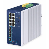 Planet IP30 Industrial L2/L4 8-Port, Managed, L2/L4,...