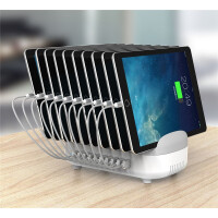 Compulocks 10PUSBDKS-UK, Freistehend, Grau, Weiß, Kontakt, 2,4 A, 100 - 240 V, 2 A