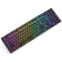 NZXT Function 2, Kabelgebunden, USB, Optischer Schlüsselschalter, QWERTZ, RGB-LED, Schwarz