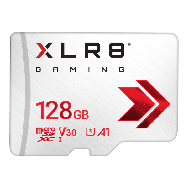 PNY XLR8, 128 GB, MicroSDXC, Klasse 10, UHS-I, 100 MB/s, 90 MB/s