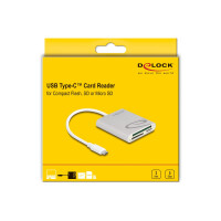 Delock Card Reader USB Type-C für Compact Flash, SD...