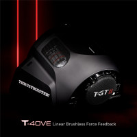 ThrustMaster T-GT II Volant + pedalier 4160823, Lenkrad + Pedale, PC, PlayStation 4, PlayStation 5, Kabelgebunden, USB, Schwarz, Satinierter Stahl, AC