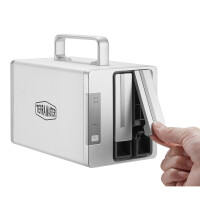 TerraMaster D2 Thunderbolt 3, 1,4 kg, Desktop, Grau