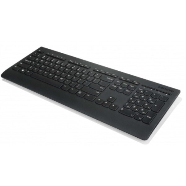 Lenovo 4X30H56861, Volle Größe (100%), Kabellos, RF Wireless, QWERTY, Schwarz