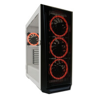 LC-Power Holo-1_X, Midi Tower, PC, Weiß, ATX, micro ATX, Mini-ITX, EATX, Metall, Kunststoff, 16,5 cm