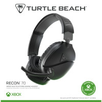 Turtle Beach Recon 70, Kabelgebunden, 20 - 20000 Hz, Gaming, Kopfhörer, Schwarz