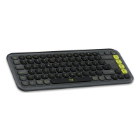 Logitech POP ICON KEYS, Mini, Kabellos, Bluetooth, Scherenschalter, QWERTY, Graphit, Grün