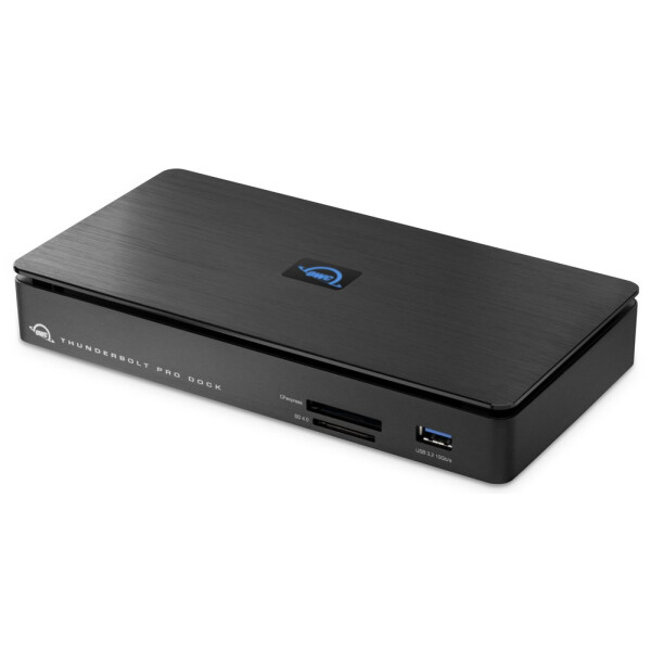 OWC Thunderbolt Pro Dock, Kabelgebunden, Thunderbolt 3, 85 W, 10GBASE-T, Schwarz, CFexpress, MicroSDHC