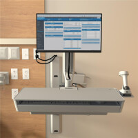 Ergotron 45-619-251, 68,6 cm (27"), 10,7 kg, 100 x 100 mm, Höhenverstellung, 1,9 kg, Weiß