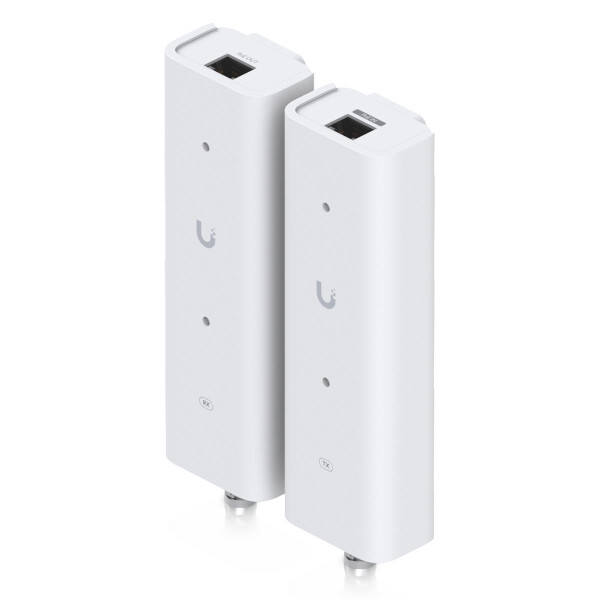 Ubiquiti UACC-Retrofit-PoE-2Wire, Netzwerksender & -empfänger, 750 m, 85 Mbit/s, 10,100 Mbit/s, Weiß, Polycarbonat (PC)
