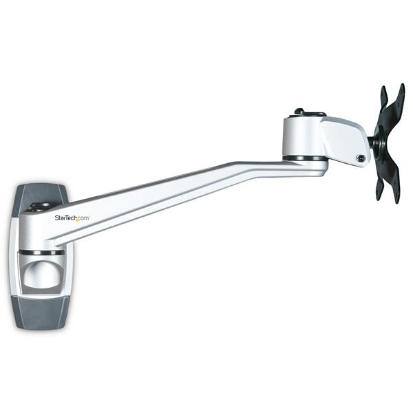 StarTech.com Monitorarm zur Wandmontage - 26 cm langer Schwenkarm - Premium, 14 kg, 33 cm (13"), 76,2 cm (30"), 75 x 75 mm, 100 x 100 mm, Silber