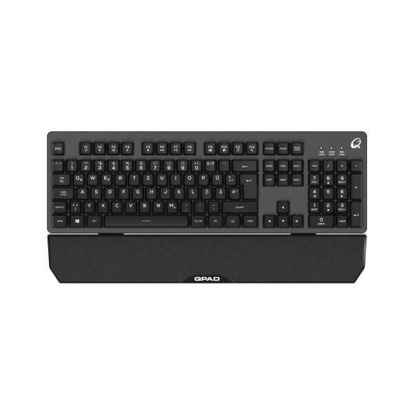 QPAD MK-40, Kabelgebunden, USB, Membran Key Switch, QWERTZ, RGB-LED, Schwarz