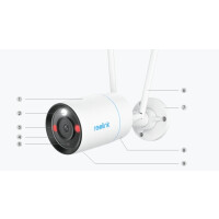Reolink W330, IP-Sicherheitskamera, Draußen, Verkabelt & Kabellos, Google Assistant, 6500 K, Extern