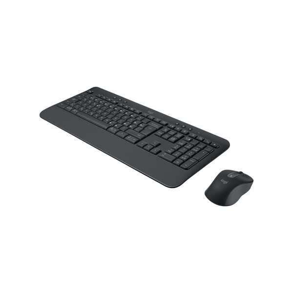 Logitech 920-011006, Kabellos, Bluetooth, Membran Key Switch, QWERTZ, Graphit, Maus enthalten