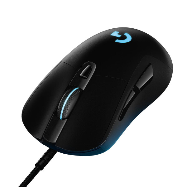 Logitech G G403 HERO, rechts, Optisch, USB Typ-A, 25600 DPI, 1 ms, Schwarz