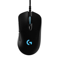Logitech G G403 HERO, rechts, Optisch, USB Typ-A, 25600 DPI, 1 ms, Schwarz